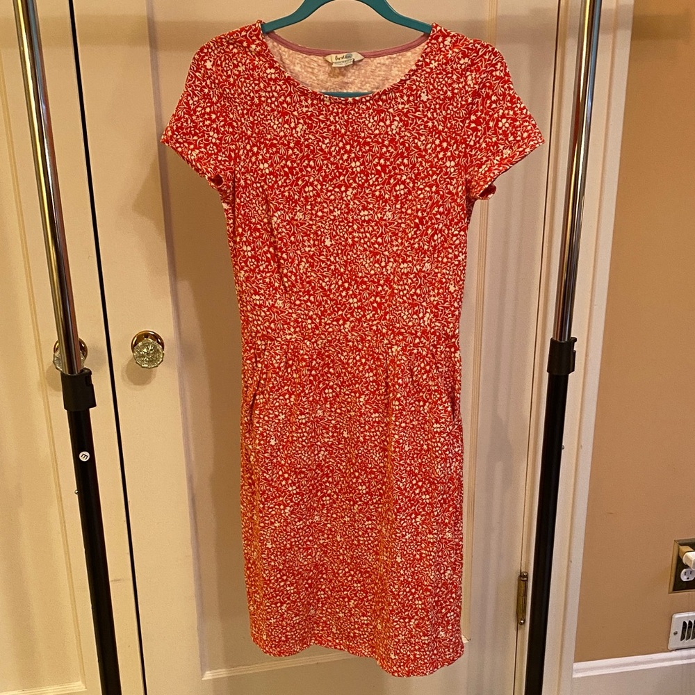 Boden Red Floral Dress